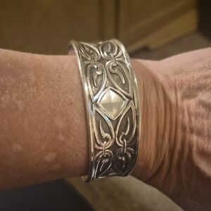 Intricate Silver Cuff Bracelet